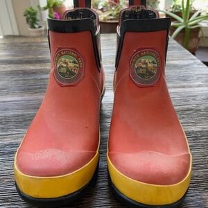 Pendleton Womens Rubber Ankle Rain Boots Sz 7